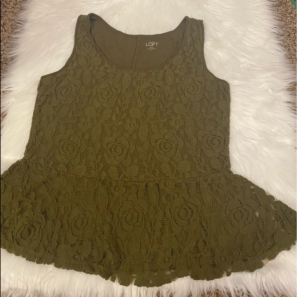 Loft size large petite tank top